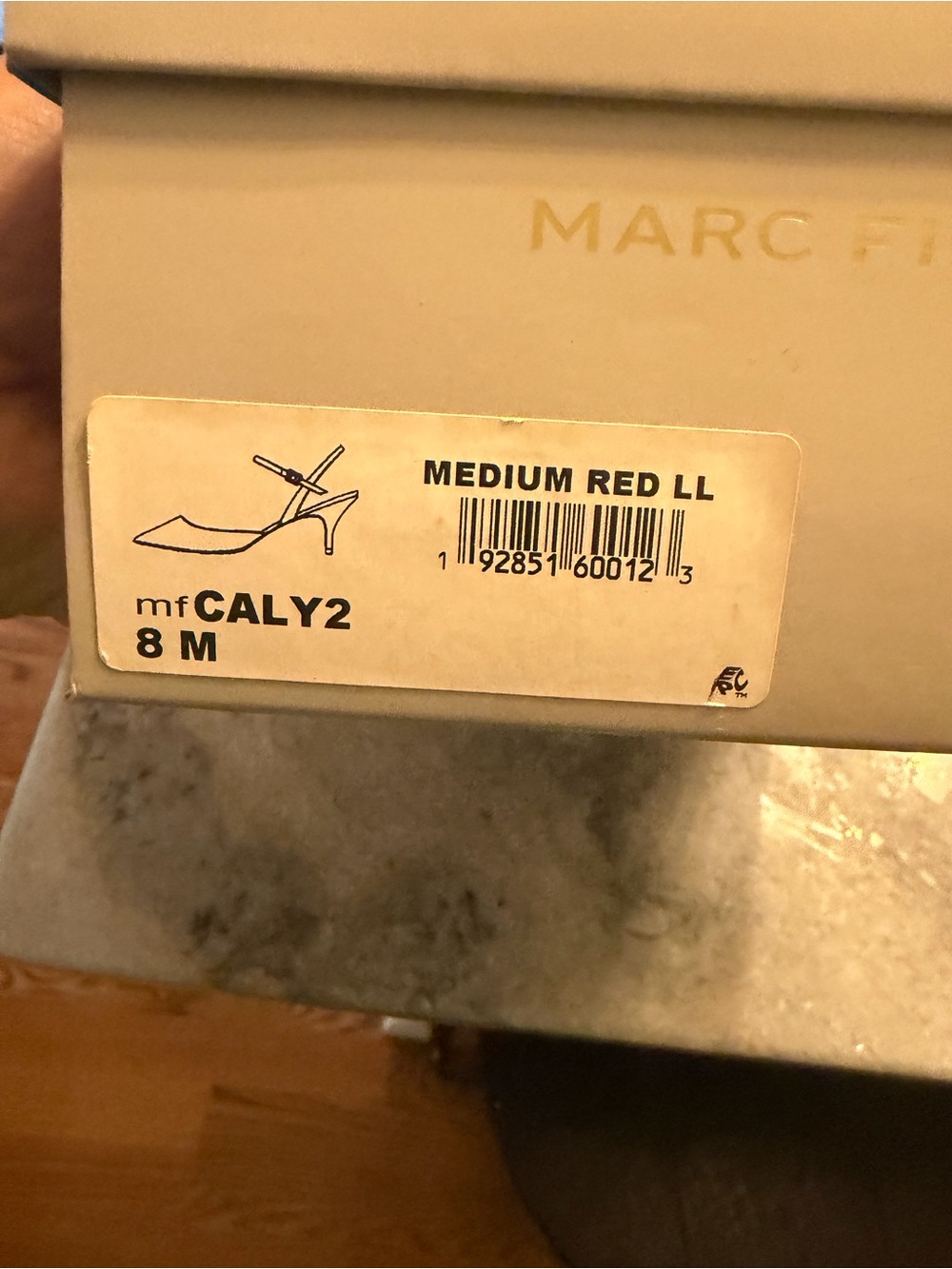 Like New Marc Fisher Red Slingback Heels - Size 8 - Picture 12 of 13